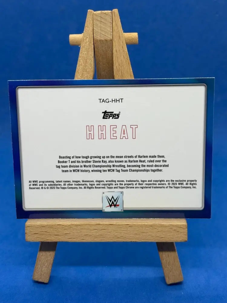 2025 WAE Topps Chrome Tag Team Insert Harlem Heat TAG-HHT A30