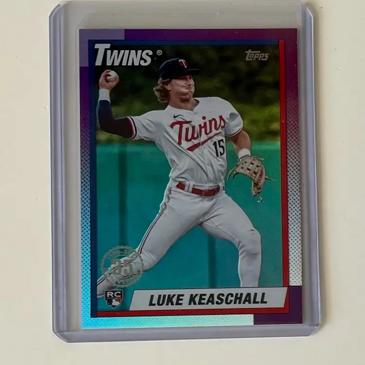 Luke Keaschall RC 1990 Topps Foil Minnesota Twins