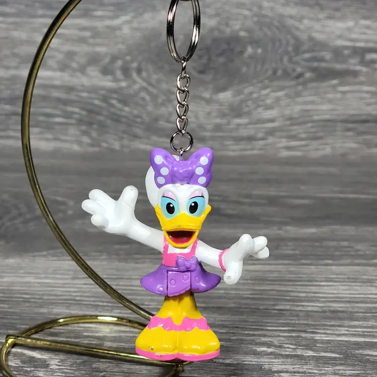 Disney Daisy Duck Keychain Bends At Waist