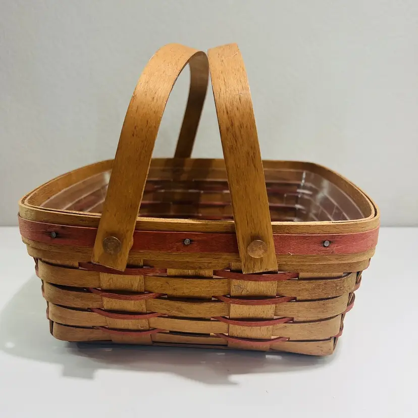 Longaberger Picnic Basket 1998 Shades of Autumn Pie Holder Home Decor Vintage 