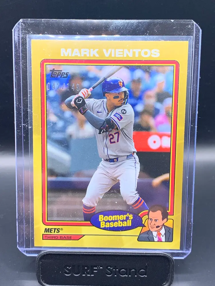 2024 Topps Boomer’s Baseball Mark Vientos Combo New York Mets