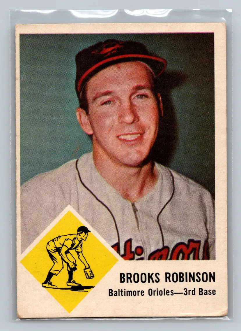 BROOKS ROBINSON 1963 Fleer Baseball #4 Baltimore Orioles HOF 3B A1008