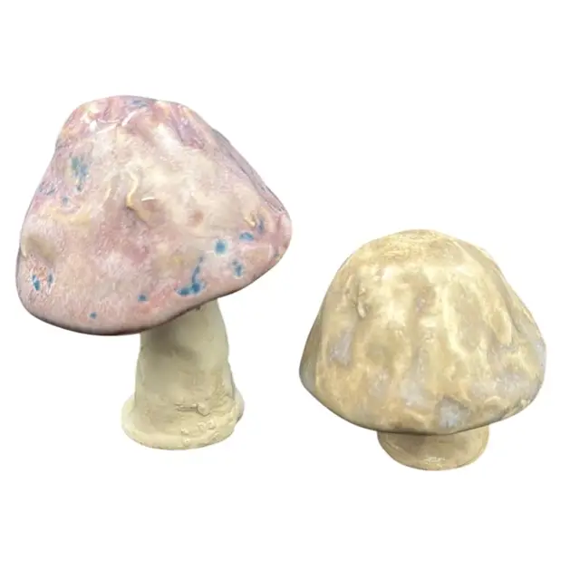 Handmade Mushrooms a set up to