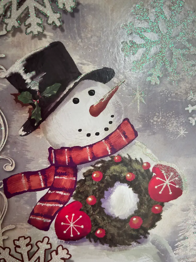 Festive Snowman Noel Sign