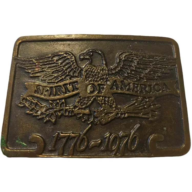 Vintage Spirit of America Bicentennial Eagle Belt Buckle