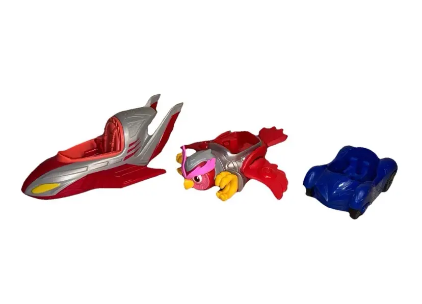 PJ Masks 3 Vehicle Lot Glider Catboy’s Car Owlette Owl Car All In Working Order