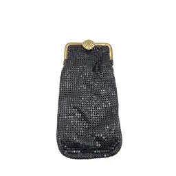 #08 Black Mesh Whiting & Davis Eye Glass Purse