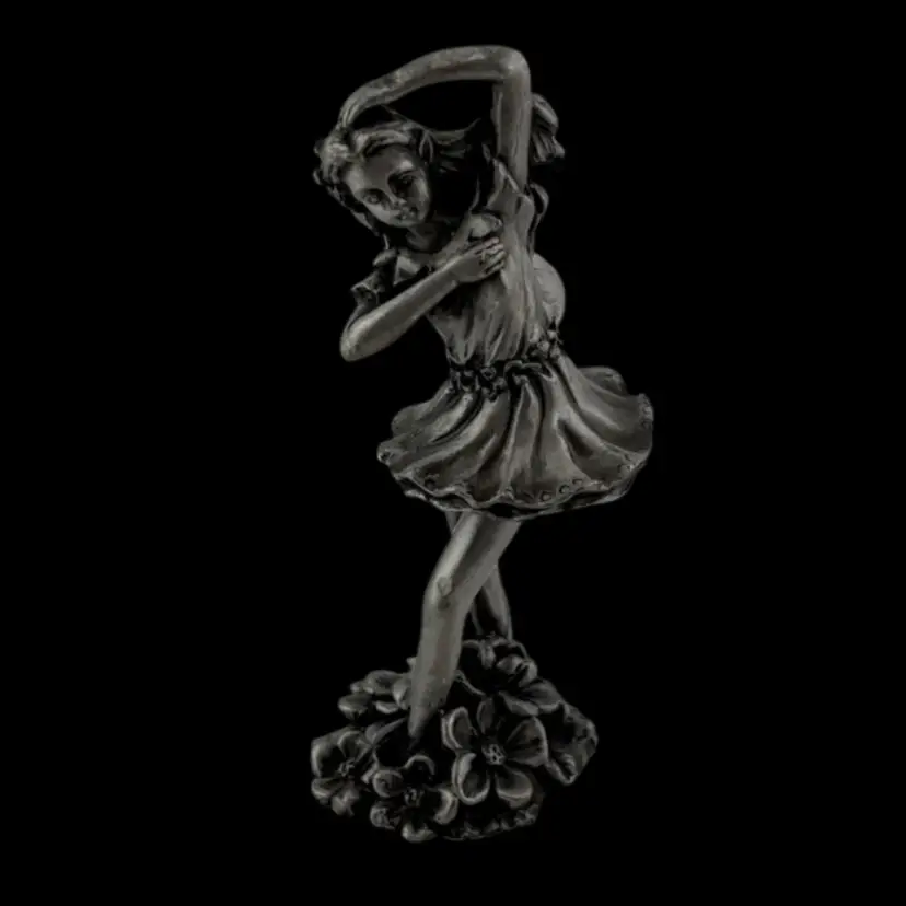 Sun Pewter Stamped Dancing Fairy Figurine