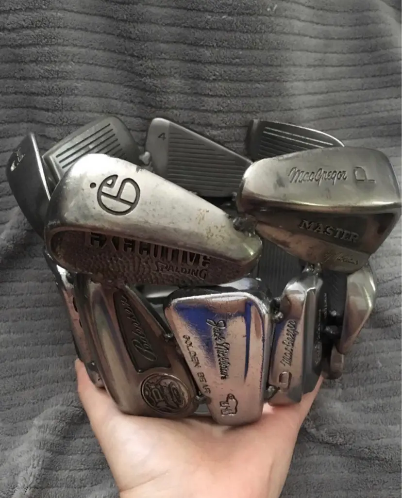 Hand-Welded Recycled Golf Club Irons Fruit / Decorative Bowl