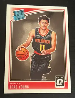 Trae Young 2018-19 Panini Donruss Optic Rated Rookie #198 Rookie RC Atlanta Hawks