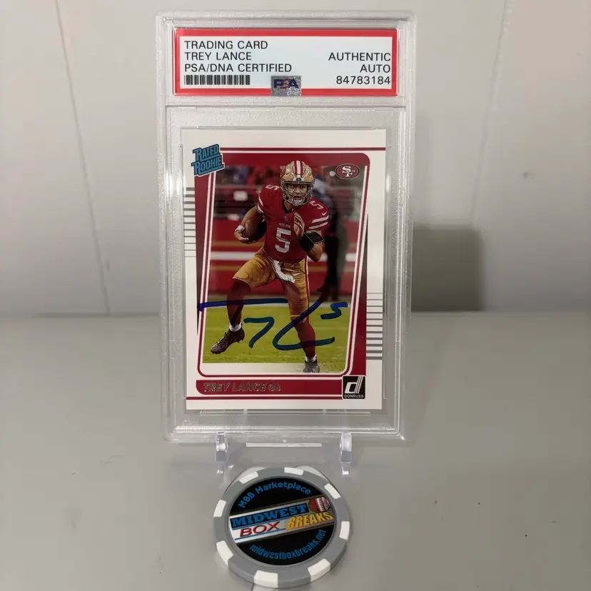 Trey Lance - 2021 Donruss PSA Authentic Auto - San Francisco 49ers