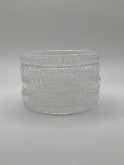 Vintage 80s Princess House Royal Highlights 24% Lead Crystal Coasters Four 3.5”