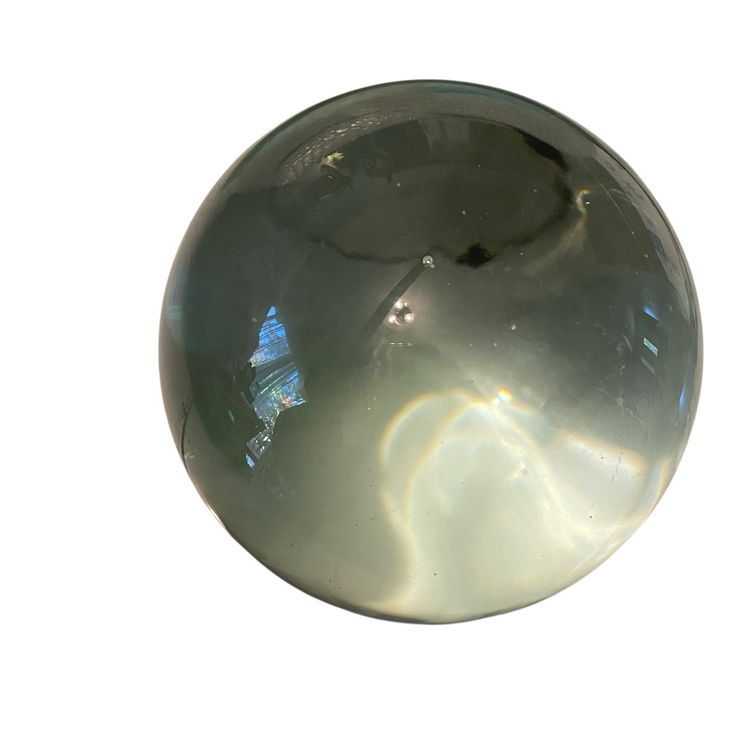 Large Clear Glass Sphere Crystal Ball. Clear Bottom.