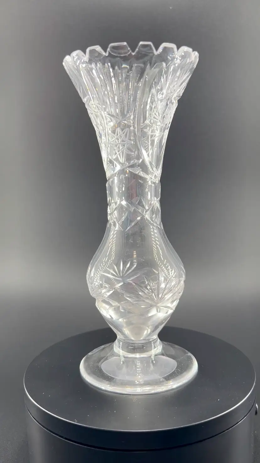 Vintage Lead Crystal Bud Vase