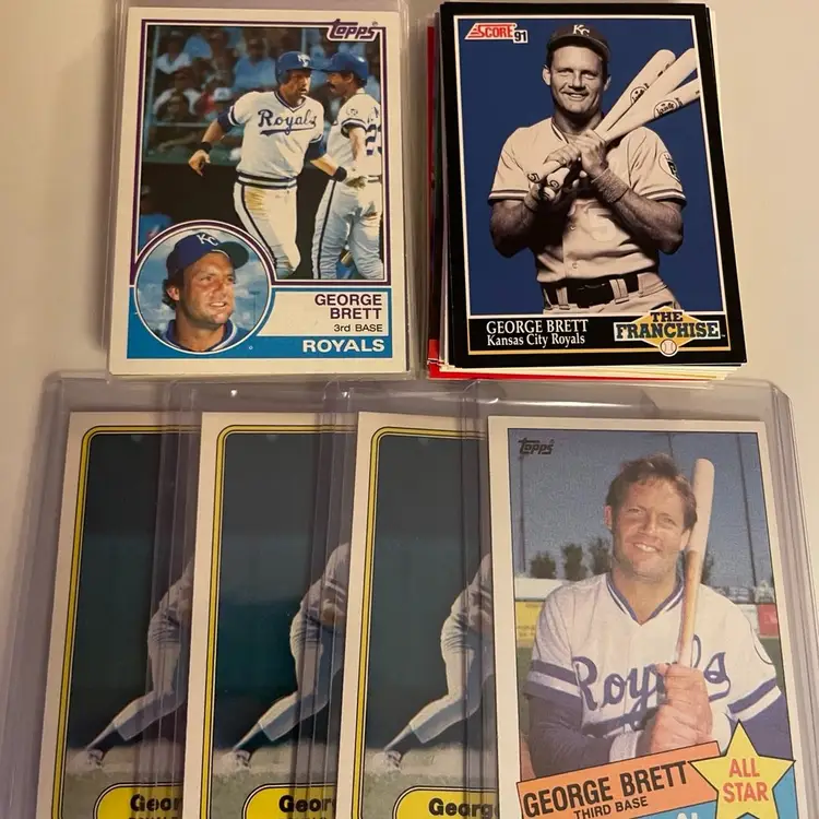 (50) Card George Brett Lot 1982-1990s