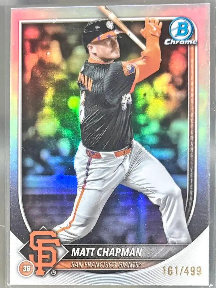 2025 Bowman Chrome Matt Chapman Refractor Parallel /499 San Francisco Giants