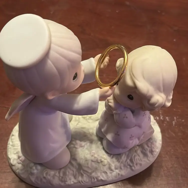 262. Vintage Precious Moments Figurine "You Deserve A Halo - Thank You"