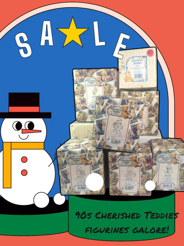 90s Cherished Teddies figurines galore! Unboxing live!