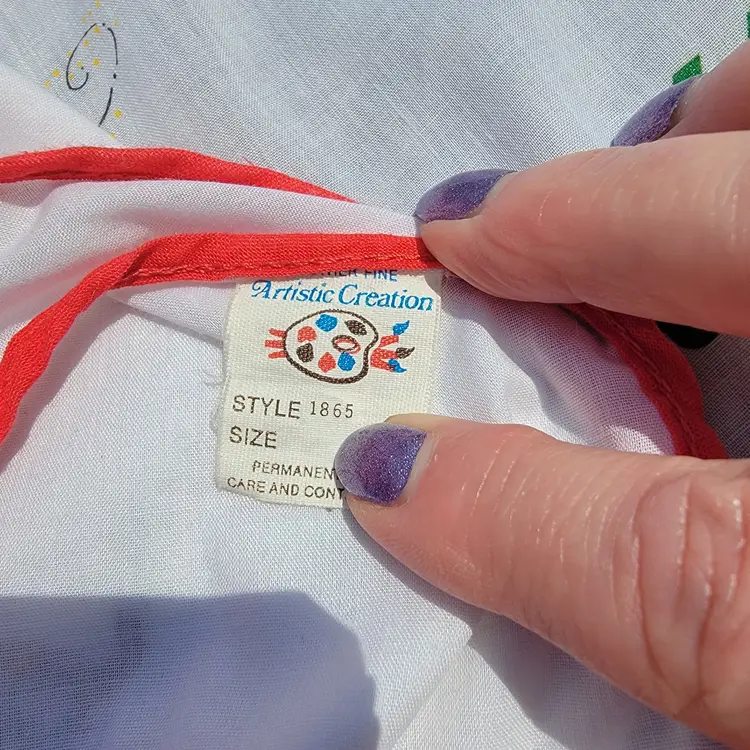 Vintage Artistic Creations Santa Reindeer Christmas Half Apron