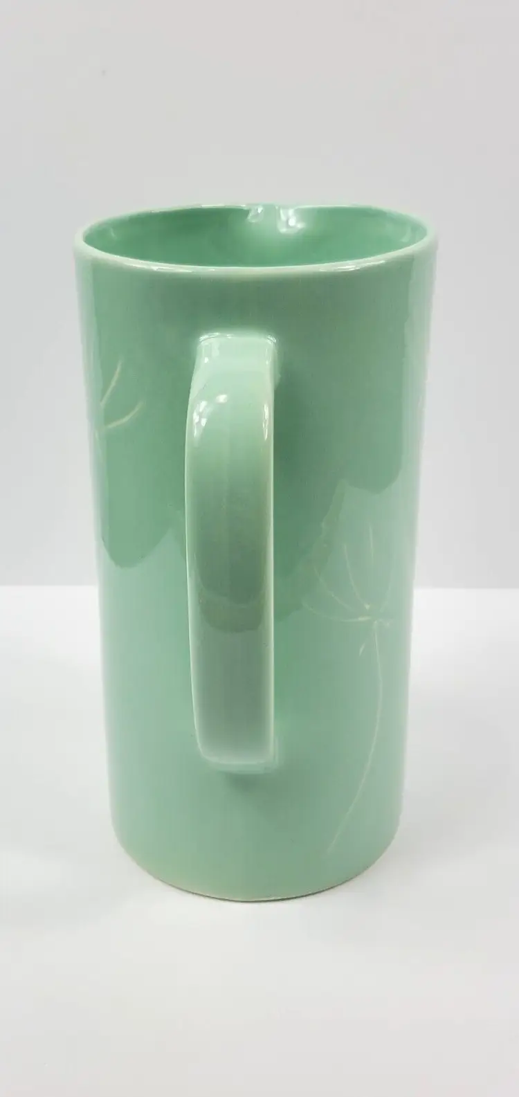 Vintage Pereiras Lime Green Pitcher 9 1/2"x6" Made in Portugal