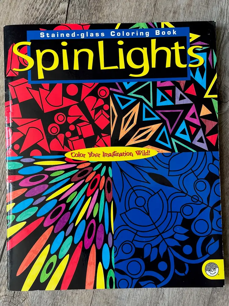 Spinlights Stained Glass Coloring Book