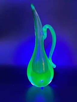 Murano Sommerso Blue Purple Bud Vase GLOWS