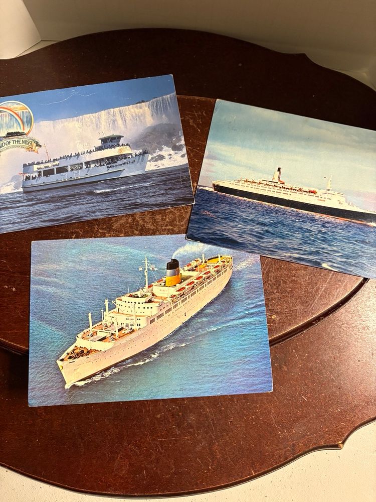 Boat Postcards, Lot Of 3