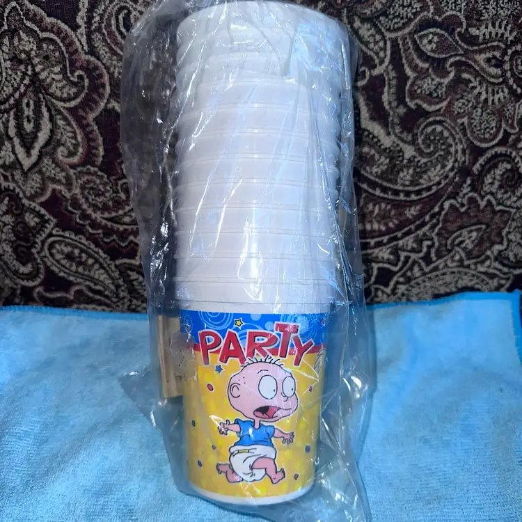 RARE Vintage NOS 1998 Rugrats 17Oz Plastic 12”Stadium Cups Pack Of 12
