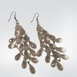 Faceted Waterfall Shoulder Duster Earrings