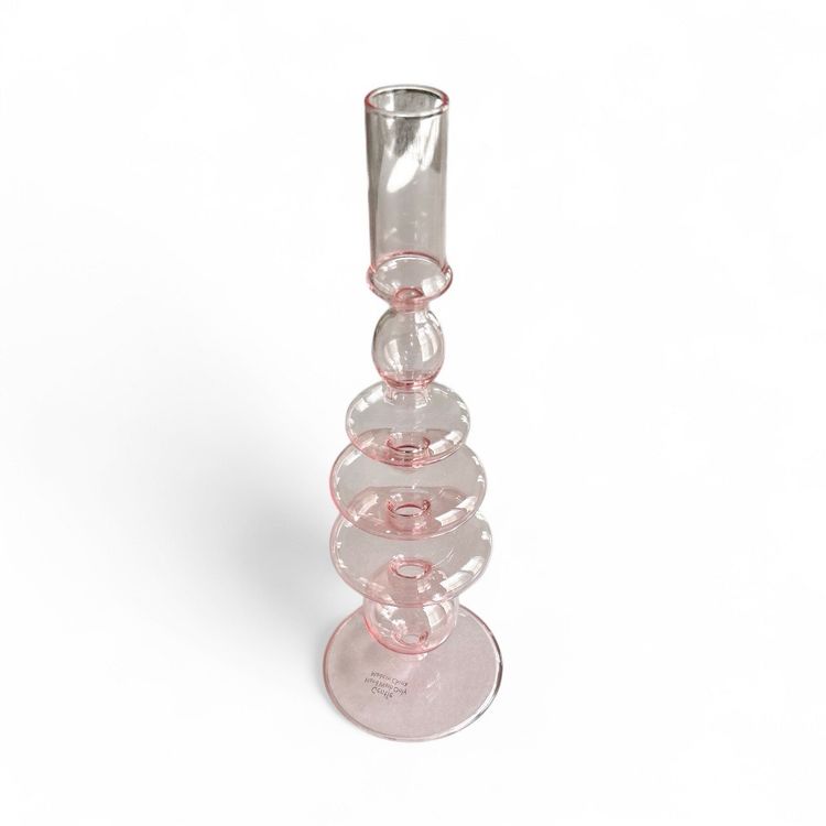 Pale Pink Glass Bud Vase