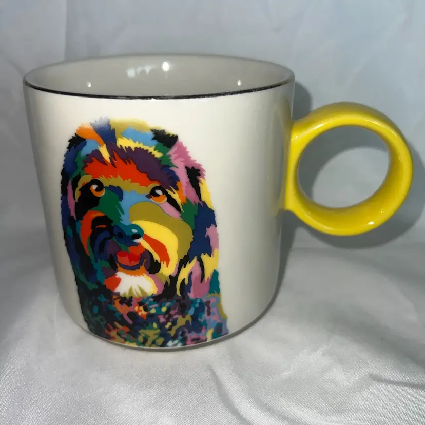 Tabitha Brown 'Hello There' Colorful Shaggy Dog Doodle Mug