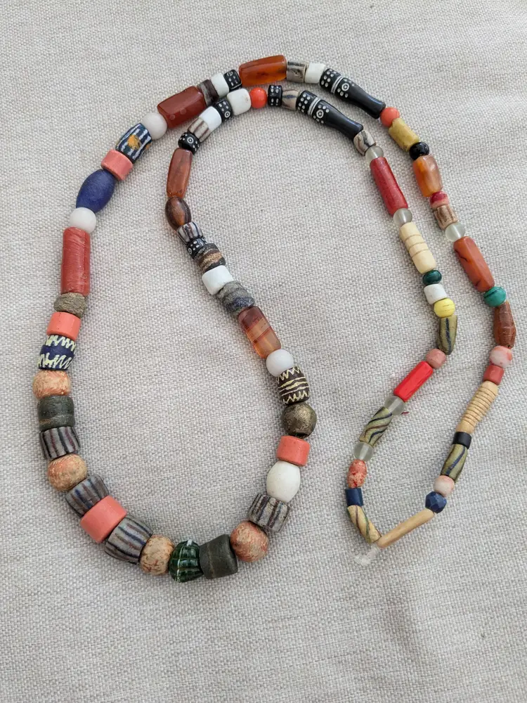42" Strand of African Trade Beads