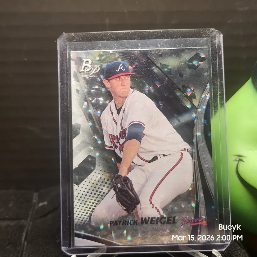 2017 Bowman Platinum Ice - Patrick Weigel Atlanta Braves