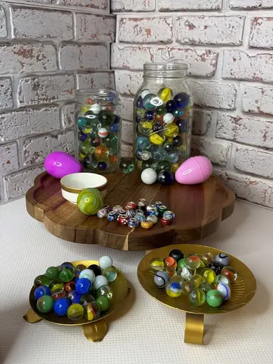 Marbles And Glass Charms