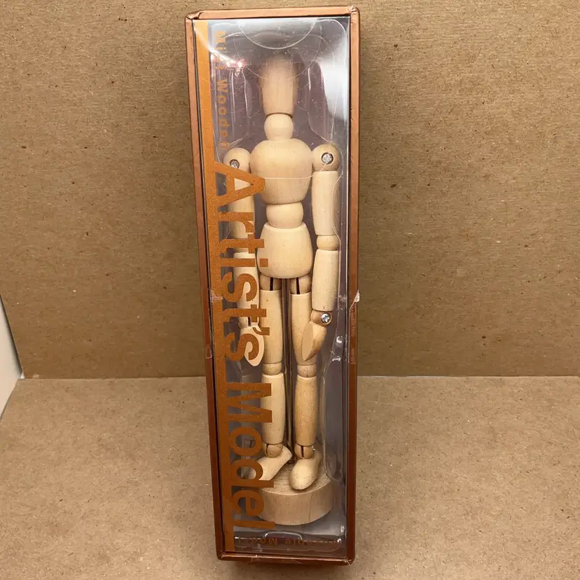 POW2 Mini Wood Articulated Artist Model Barnes & Noble 6.5"
