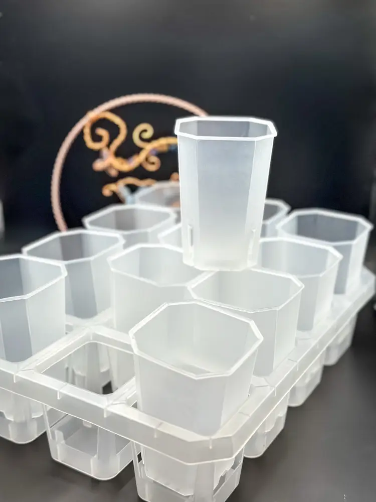 12 Cell Rack With 3” Pots