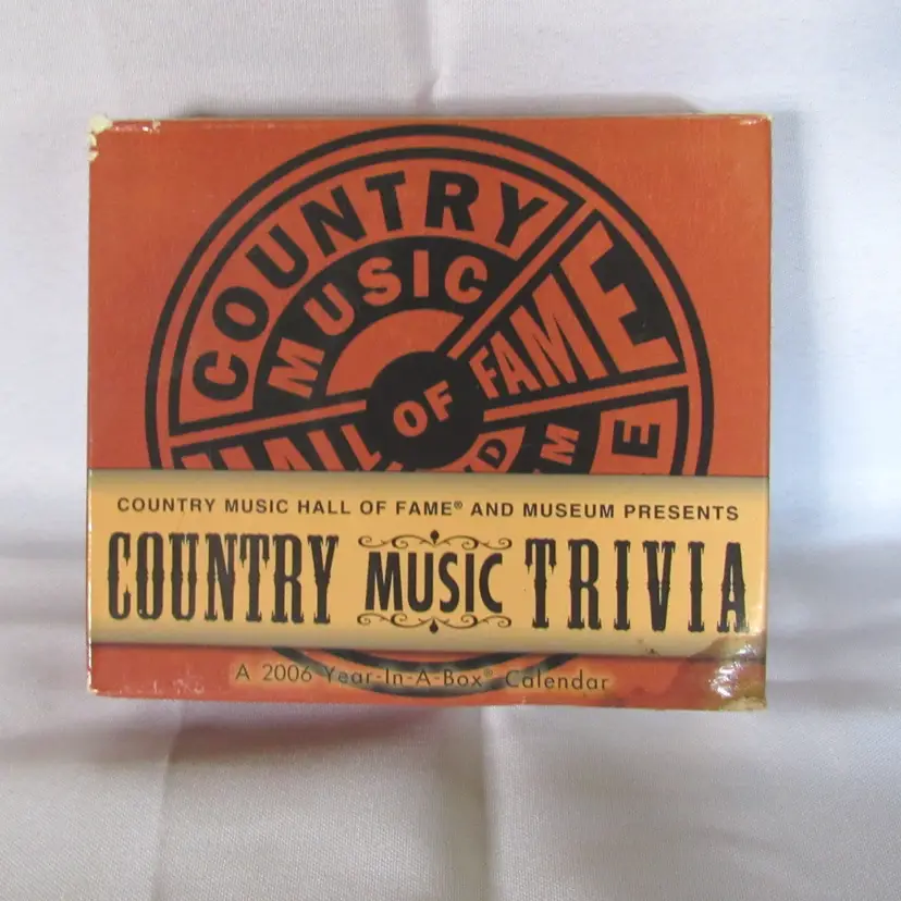 2006 Country Music Trivia Year in Box Calendar
