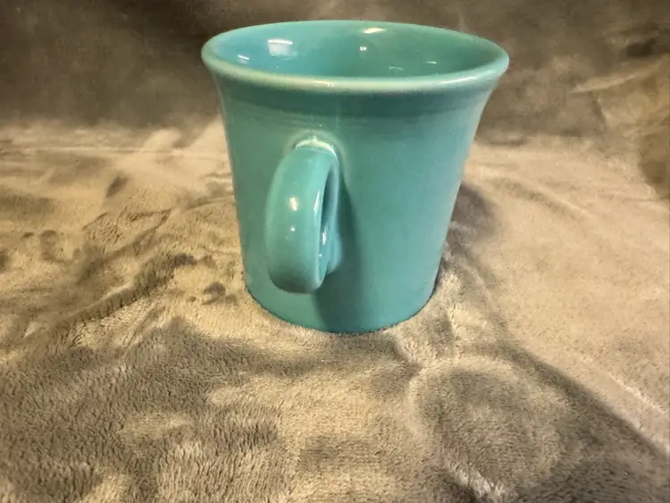 4 Av Fiesta Fiestaware Turquoise Teal Blue Green Coffee Mug Cup Tom & Jerry O