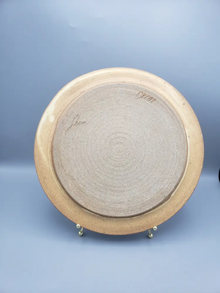 Studio Pottery Black Cat Decorative Plate Hand Thrown Halloween