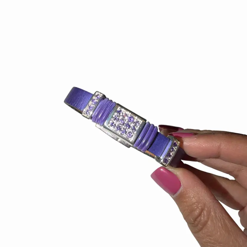 Pretty purple Band and Stones Bracelet