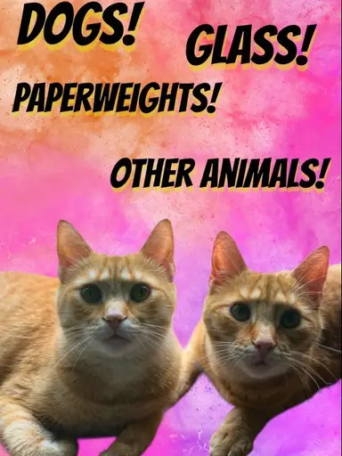 Dogs, Glass, Paperweights & Animals W/pickinpeter&tracy