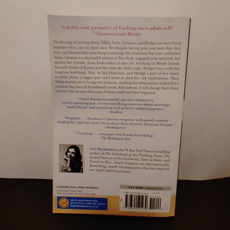 Sisterhood Everlasting by Ann Brashares. Very good condition. Published 2012