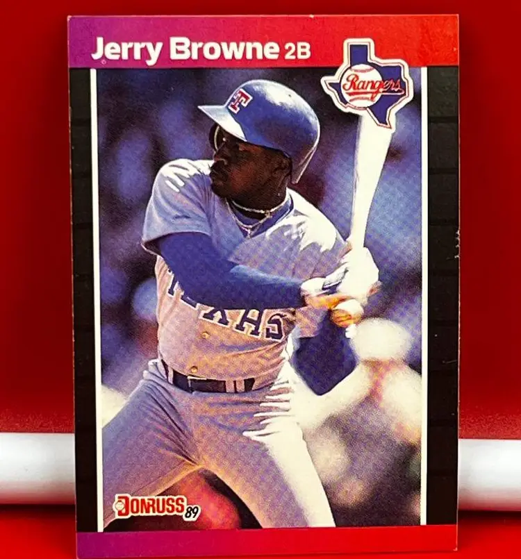 1989 Donruss Collector Baseball Trading Card Rangers Jerry Browne #529