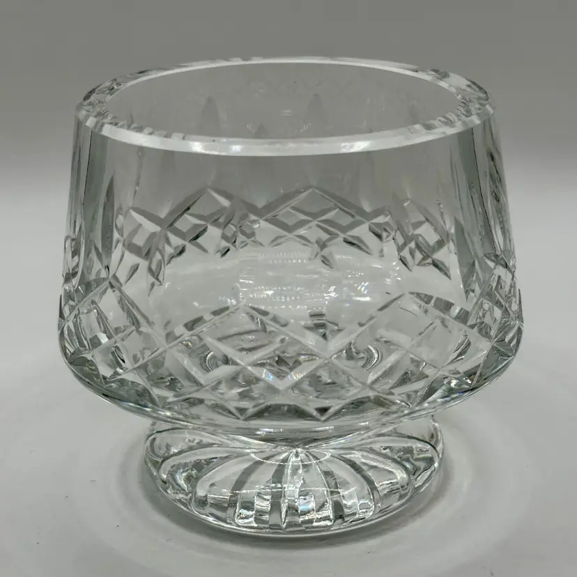 Vintage Lismore Pattern Crystal Open Footed Sugar Bowl, By Waterford Crystal, Made in Ireland