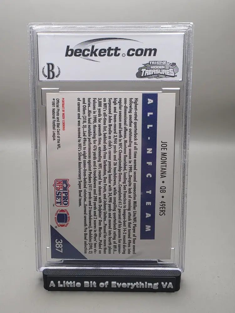 Joe Montana #397 1991 Pro Set BCCG 9
