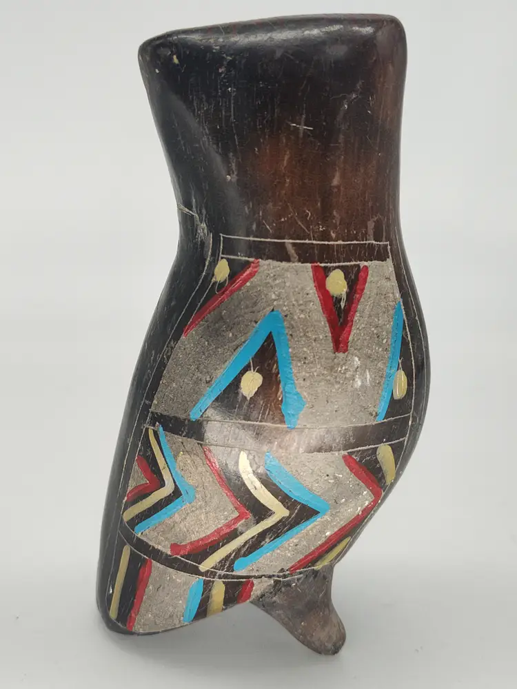 Vtg Tonala Mexican Pottery Owl