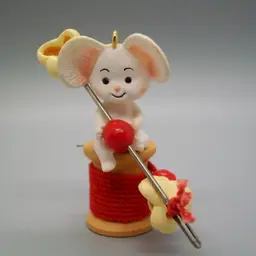 Hallmark Keepsake Handcrafted 1986 Popcorn Mouse Ornament
