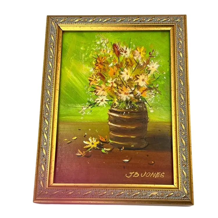 Oil Painting Flower Vase I Don’t Want To Let It Go But I Will