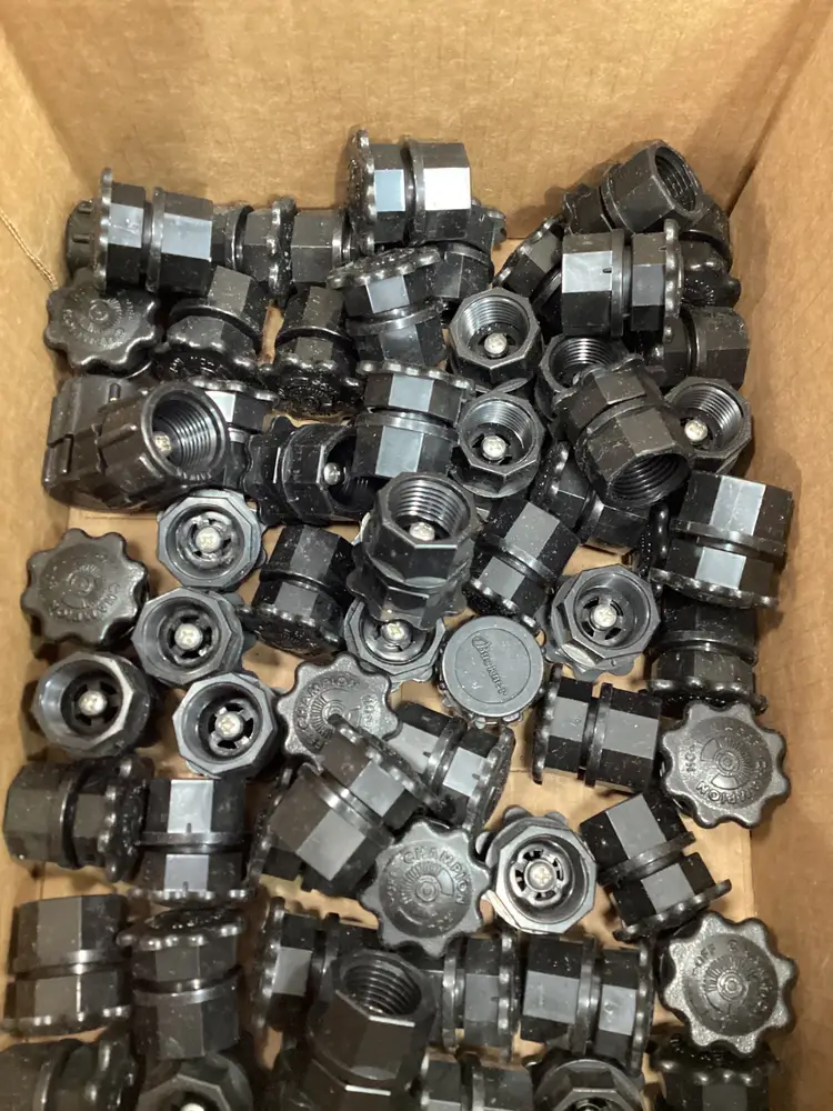 Huge lot of NEW pop up sprinkler heads & flower bed bubblers - Over 80 Pieces