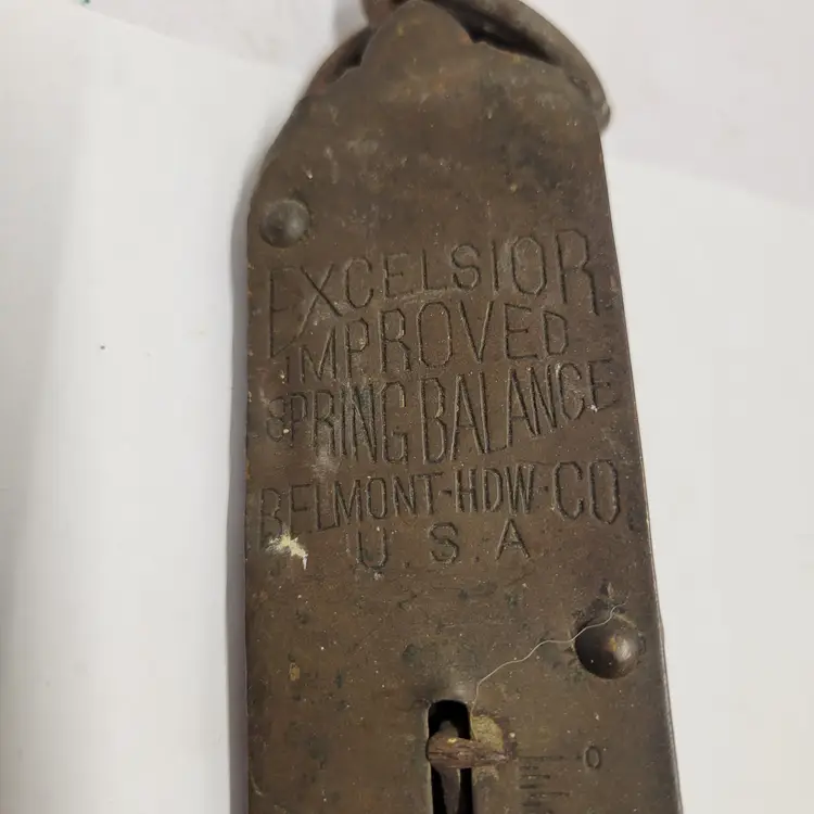 Antique Hanging Scale 50LBS Excelsior Improved Spring Balance Sargent & Co USA